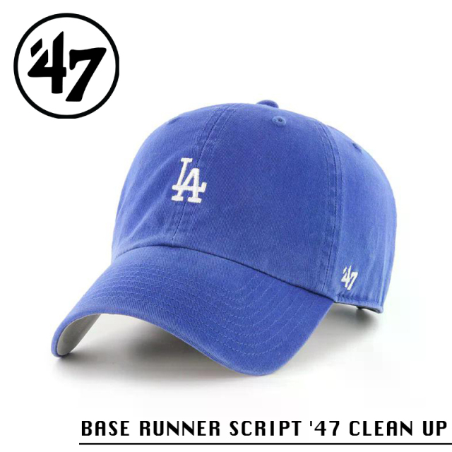 ★カートで割引対象品★【メーカー取次】’47 Brand フォーティーセブン・ブランド 14751405 BASE RUNNER SCRIPT ’47 CLEAN UP ロサンゼルス・ドジャース ロイヤル【Sx】【R】