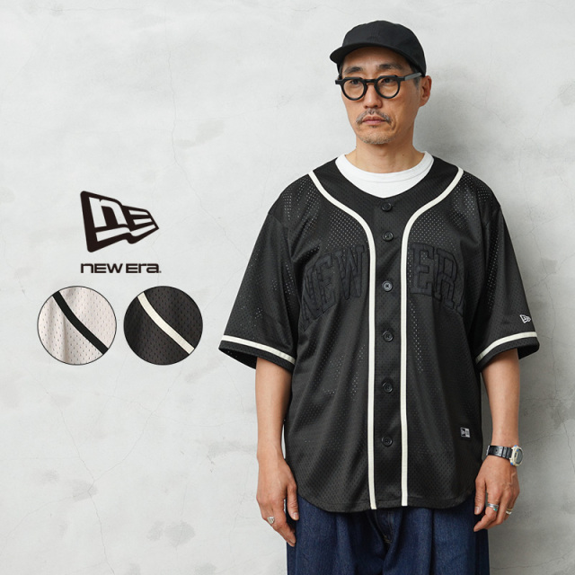 【即日出荷対応】NEW ERA ニューエラ メッシュ ベースボールシャツ【キャンペーン対象外】【T】