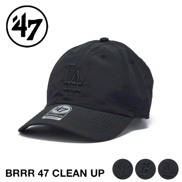 【即日出荷対応】’47 Brand フォーティーセブン・ブランド ’47 クリーンナップ brr 接触冷感 ブラック × ブラック トナルカラー キャップ【T】