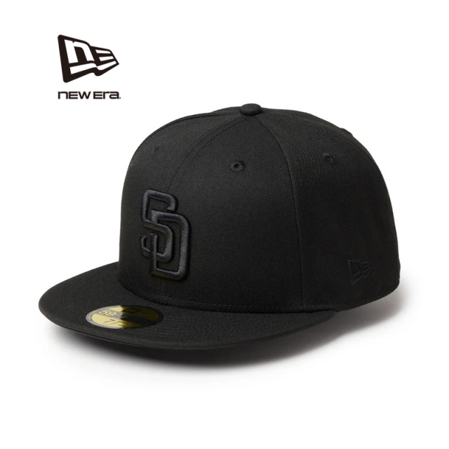 【メーカー取次】NEW ERA ニューエラ 14942684 59FIFTY サンディエゴ・パドレス ブラック/ブラック キャップ【キャンペーン対象外】【R】