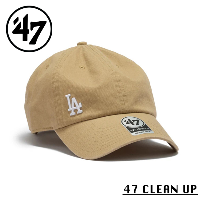 ★カートで割引対象品★【メーカー取次】’47 Brand フォーティーセブン・ブランド 14943967 47 CLEAN UP ロサンゼルス・ドジャース サスペンス カーキ【Sx】【R】