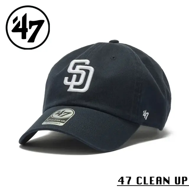 【メーカー取次】’47 Brand フォーティーセブン・ブランド 14943972 47 CLEAN UP サンディエゴ・パドレス ノーループラベル ネイビー【Sx】【R】