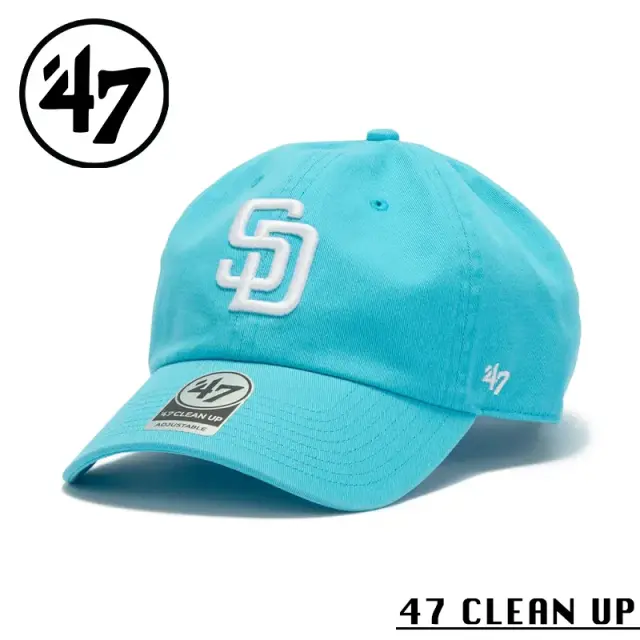 【メーカー取次】’47 Brand フォーティーセブン・ブランド 14943976 47 CLEAN UP サンディエゴ・パドレス ノーループラベル カリビアンブルー【Sx】【R】