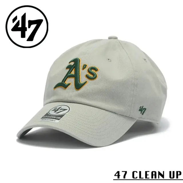 【メーカー取次】’47 Brand フォーティーセブン・ブランド 14943983 47 CLEAN UP オークランド・アスレチックス ノーループラベル ストーム【Sx】【R】