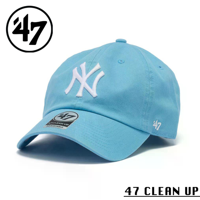 ★カートで割引対象品★【メーカー取次】’47 Brand フォーティーセブン・ブランド 14944005 47 CLEAN UP ニューヨーク・ヤンキース ノーループラベル コロンビア【Sx】【R】