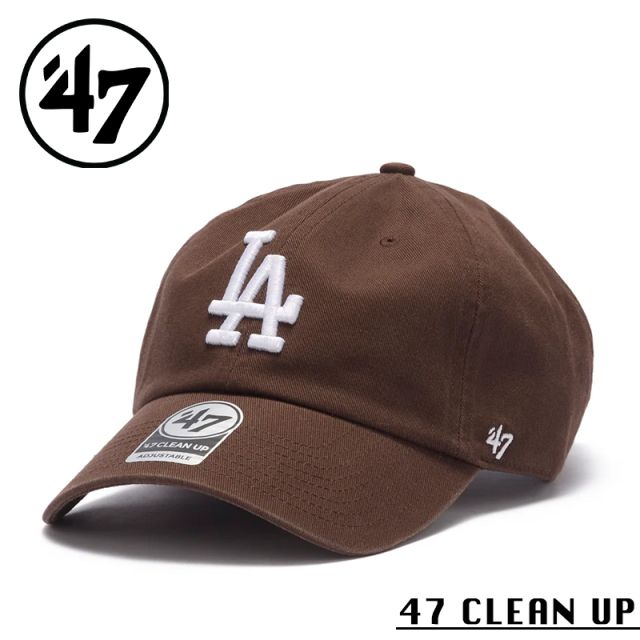 【メーカー取次】’47 Brand フォーティーセブン・ブランド 14944027 47 CLEAN UP ロサンゼルス・ドジャース ノーループラベル ブラウン【Sx】【R】