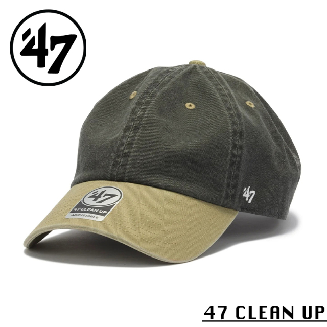 ★カートで割引対象品★【メーカー取次】’47 Brand フォーティーセブン・ブランド 14944043 47 CLEAN UP クラシック ダークグレー×カーキ【Sx】【R】
