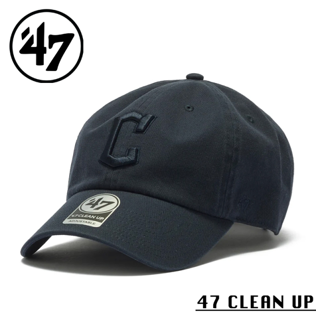 【メーカー取次】’47 Brand フォーティーセブン・ブランド 14944062 47 CLEAN UP クリーブランド・ガーディアンズ ノーループラベル ネイビー【Sx】【R】