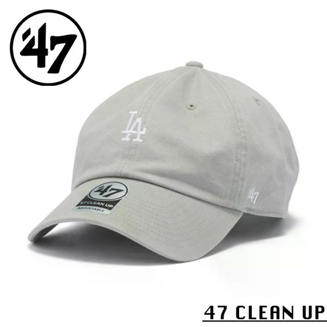 ★カートで割引対象品★【メーカー取次】’47 Brand フォーティーセブン・ブランド 14944075 ’47 CLEAN UP ロサンゼルス・ドジャース ベースランナー グレー【Sx】【R】