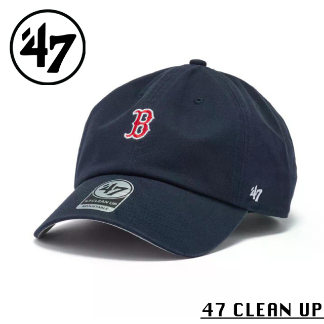 ★カートで割引対象品★【メーカー取次】’’47 Brand フォーティーセブン・ブランド 14944080 ’47 CLEAN UP ボストン・レッドソックス ベースランナー プライマリーロゴ ネイビー【Sx】【R】