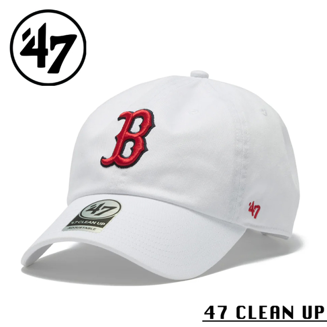 【メーカー取次】’47 Brand フォーティーセブン・ブランド 14944082 47 CLEAN UP ボストン・レッドソックス ノーループラベル ホワイト【Sx】【R】
