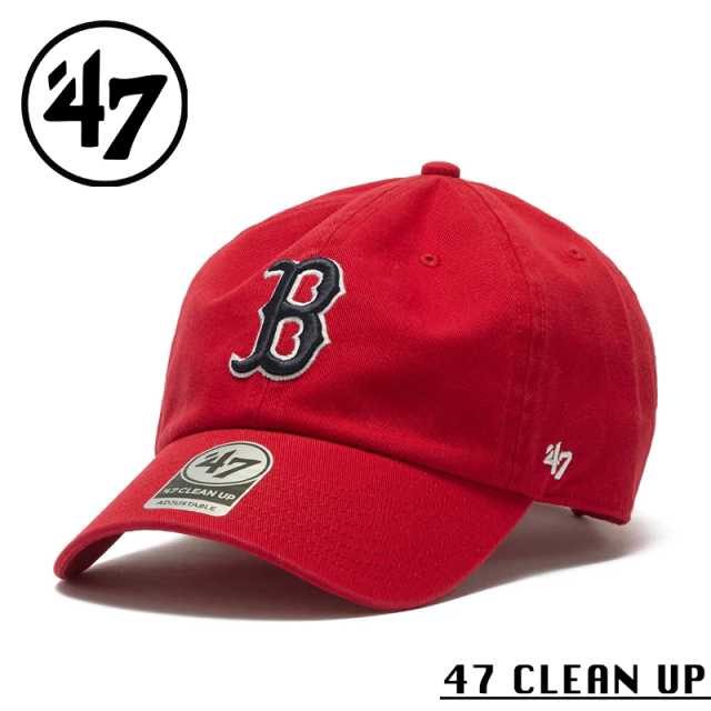 【メーカー取次】’47 Brand フォーティーセブン・ブランド 14944083 47 CLEAN UP ボストン・レッドソックス ノーループラベル レッド【Sx】【R】