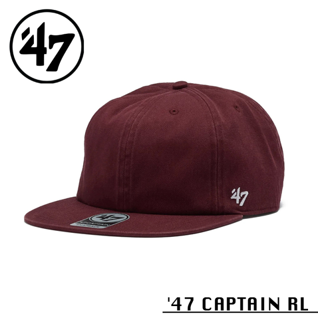 ★カートで割引対象品★【メーカー取次】’47 Brand フォーティーセブン・ブランド 14944108 47 CAPTAIN RL クラシック ダークマルーン【Sx】【R】