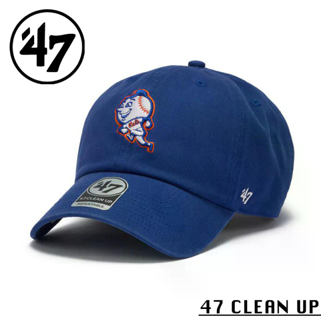 ★カートで割引対象品★【メーカー取次】’47 Brand フォーティーセブン・ブランド 14944124 ’47 CLEAN UP ニューヨーク・メッツ ノーループラベル クーパーズタウン ロイヤル【Sx】【R】