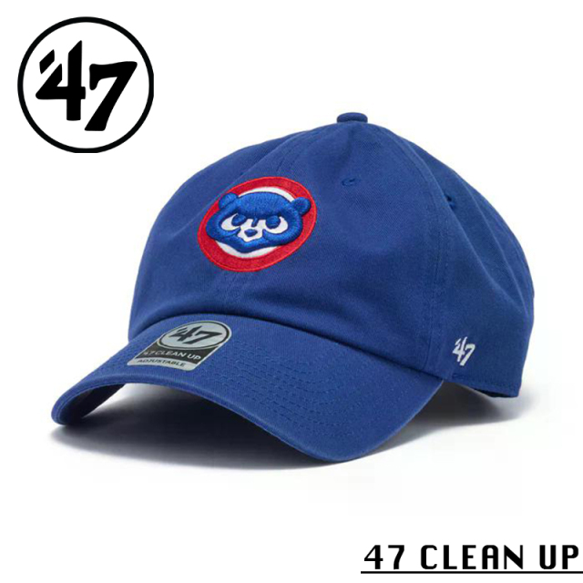 ★カートで割引対象品★【メーカー取次】’47 Brand フォーティーセブン・ブランド 14944126 ’47 CLEAN UP シカゴ・カブス ノーループラベル クーパーズタウン ロイヤル【Sx】【R】