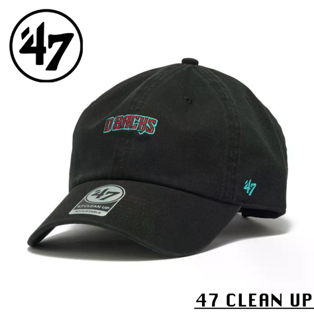 ★カートで割引対象品★【メーカー取次】’47 Brand フォーティーセブン・ブランド 14944127 ’47 CLEAN UP アリゾナ・ダイヤモンドバックス ベースランナー スクリプト ブラック【Sx】【R】