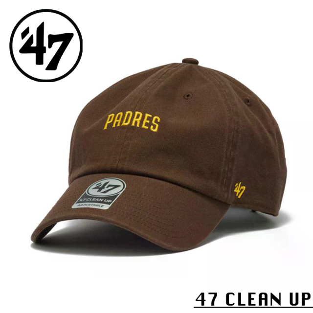 ★カートで割引対象品★【メーカー取次】’47 Brand フォーティーセブン・ブランド 14944129 ’47 CLEAN UP サンディエゴ・パドレス ベースランナー スクリプト ブラウン【Sx】【R】