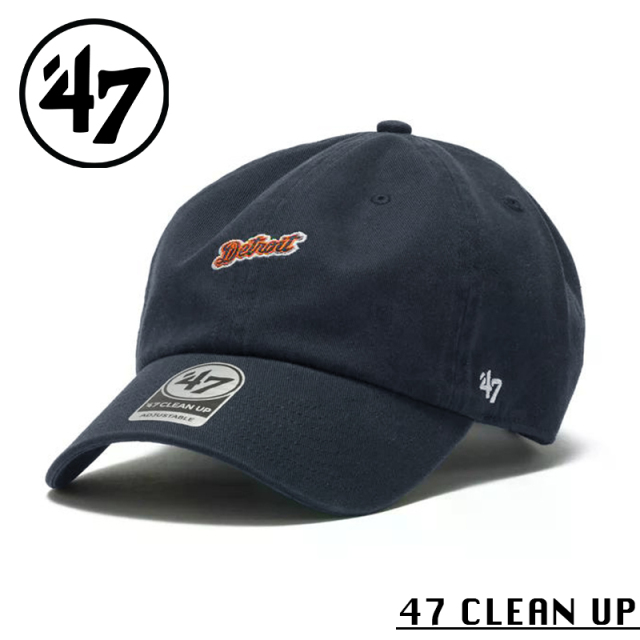 ★カートで割引対象品★【メーカー取次】’47 Brand フォーティーセブン・ブランド 14944132 ’47 CLEAN UP デトロイト・タイガース ベースランナー スクリプト ネイビー【Sx】【R】