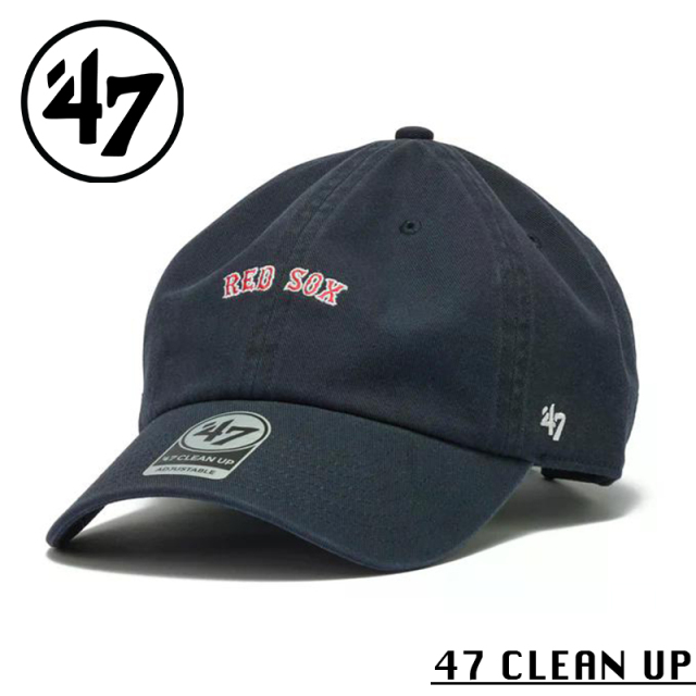 ★カートで割引対象品★【メーカー取次】’47 Brand フォーティーセブン・ブランド 14944135 ’47 CLEAN UP ボストン・レッドソックス ベースランナー スクリプト ネイビー【Sx】【R】