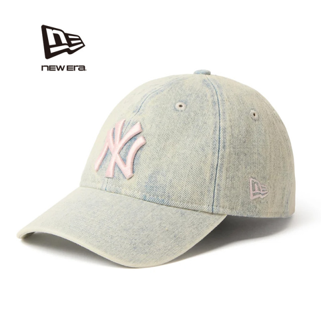 【即日出荷対応】NEW ERA ニューエラ 15137235 9TWENTY Over Dye Denim ニューヨーク・ヤンキース ホワイト キャップ【キャンペーン対象外】【T】