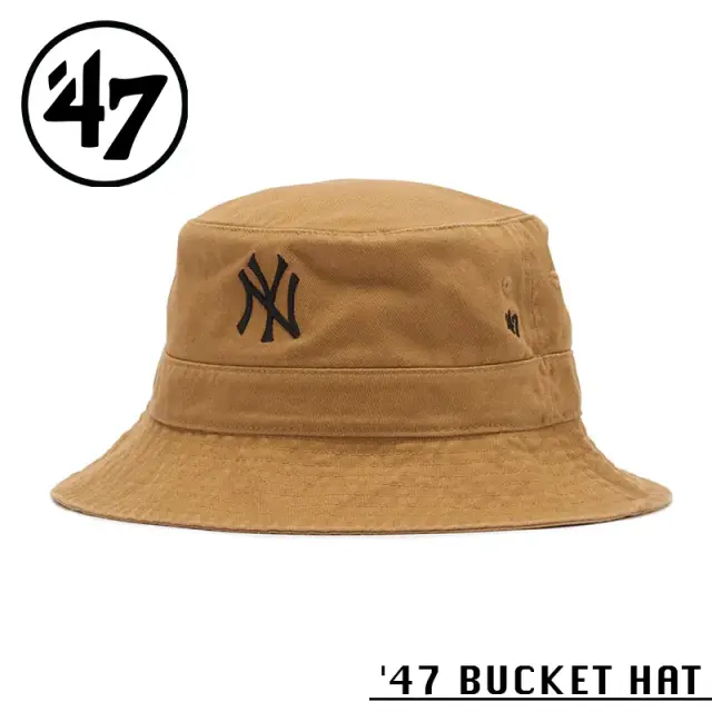 【メーカー取次】’47 Brand フォーティーセブン・ブランド 15149526 47 BUCKET HAT ニューヨーク・ヤンキース キャメル【Sx】【R】
