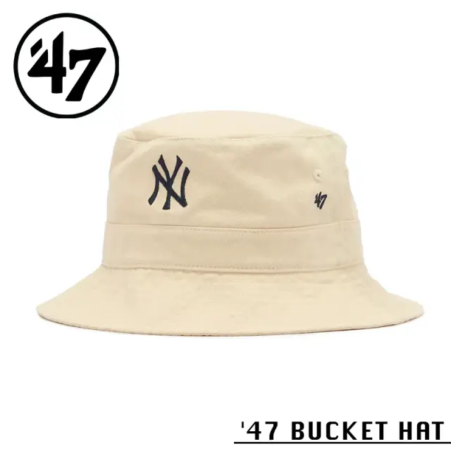 【メーカー取次】’47 Brand フォーティーセブン・ブランド 15149528 47 BUCKET HAT ニューヨーク・ヤンキース ナチュラル【Sx】【R】