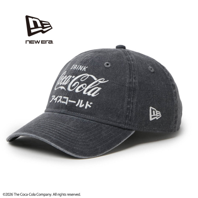 【即日出荷対応】NEW ERA ニューエラ 15154855 9TWENTY Coca-Cola コカ・コーラ アシッドウォッシュ ダークグレー キャップ【キャンペーン対象外】【T】