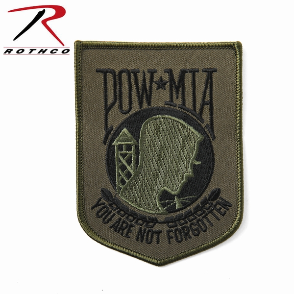 ★カートで割引対象品★【ネコポス便対応】ROTHCO ロスコ 1595 SUBDUED P.O.W./M.I.A. パッチ【T】