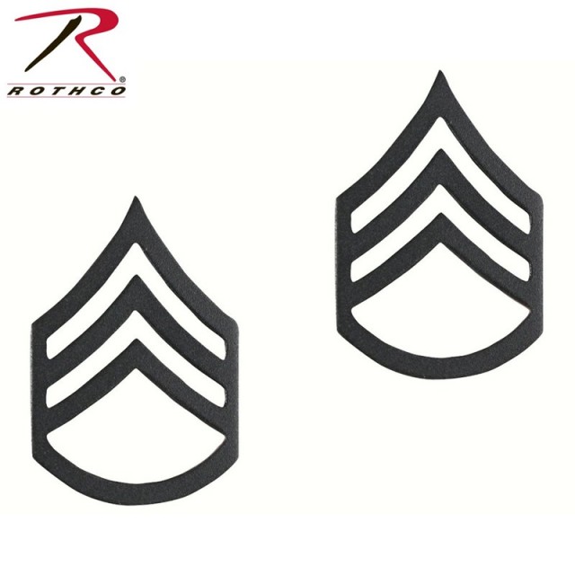★カートで割引対象品★【ネコポス便対応】ROTHCO ロスコ 1604 Private Insignia 米陸軍二等軍曹階級章 Subdued【T】