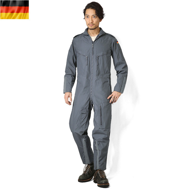 実物 ドイツ軍 BW パイロットフライトスーツ （カバーオール） ミリタリーファッション 軍パン 軍服【キャンペーン対象外】【I】