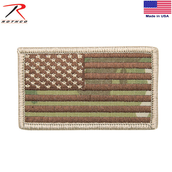 ★カートで割引対象品★【ネコポス便対応】ROTHCO ロスコ U.S.FLAG PATCH MULTICAM（ワッペン）【T】