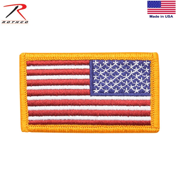 ★カートで割引対象品★【ネコポス便対応】ROTHCO ロスコ U.S.FLAG PATCH FULL COLOR REVERSE（ワッペン）【T】