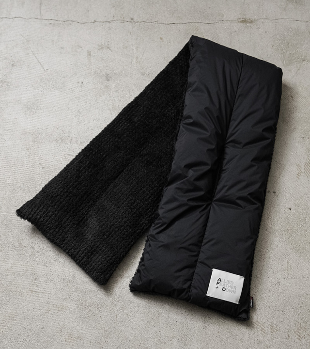 ALLIED FEATHER + DOWN A4399-190AC01 Bulky Down Muff ダウンマフラー