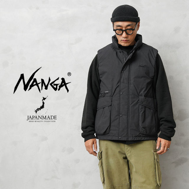 ★カートで割引対象品★【即日出荷対応】NANGA ナンガ ND2441-1N203-A HINOC スタンドカラー ダウンベスト MADE IN JAPAN【Sx】【T】