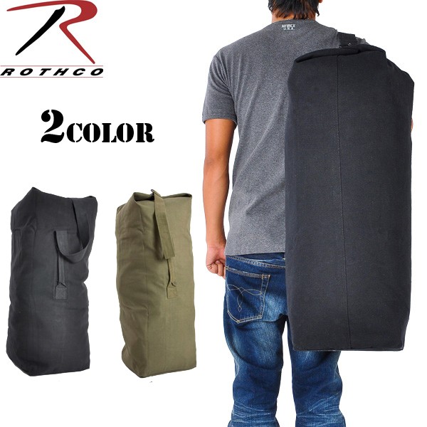 ★カートで割引対象品★ROTHCO ロスコ トップロード キャンバス ダッフル バッグ STANDARD（小）【T】
