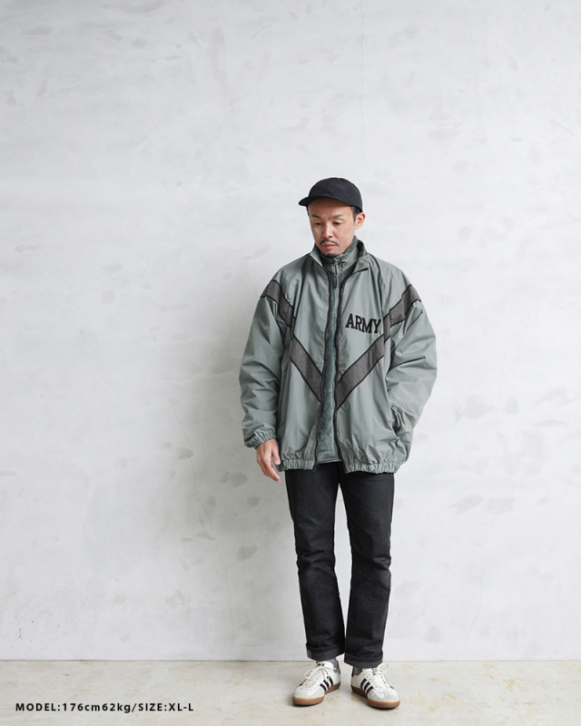 US ARMY　IPFUトレーニングジャケット US. ARMY IPFU トレーニングジャケット[グレー]《実物・USED
