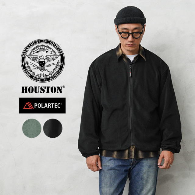 ★カートで割引対象品★HOUSTON ヒューストン 22148 POLARTEC GEN3 FLEECE ZIP CARDIGAN ポーラテック フリース ジップカーディガン【R】