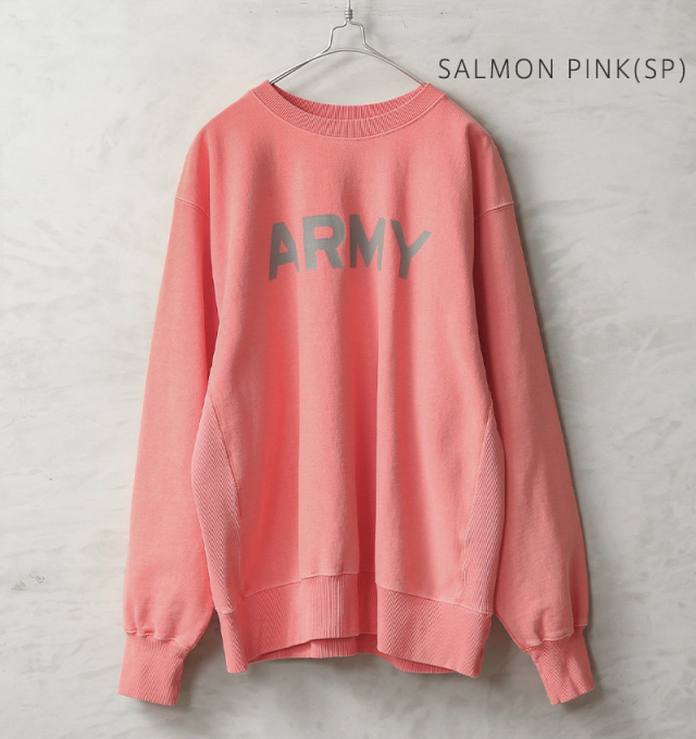 専用出品 HOUSTON ヒューストン 22344 PIGMENT DYE ARMY プリント スウェット