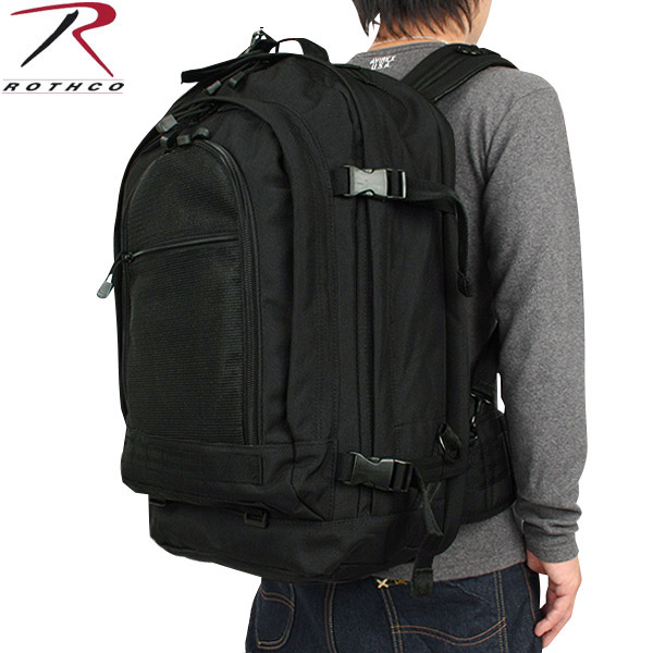 ★カートで割引対象品★ROTHCO ロスコ MOVE OUT TACTICAL トラベルバッグ ブラック【T】