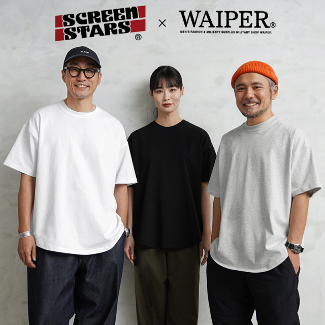 【即日出荷対応】SCREEN STARS×WAIPER 2522-458WP SCREEN STARS HEAVY S/S ラウンドヘム Tシャツ【キャンペーン対象外】【T】