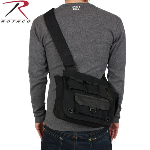 ★カートで割引対象品★ROTHCO ロスコ サヴァイバルショルダーバッグ ブラック【2396】【T】