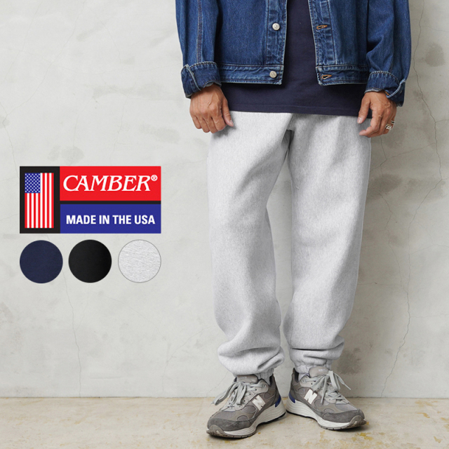 CAMBER キャンバー CAM233 12oz クロスニット ヘビーウェイト スウェットパンツ MADE IN USA【T】
