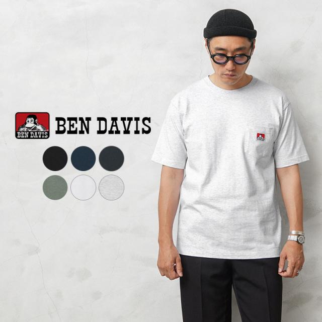 【即日出荷対応】BEN DAVIS ベンデイビス C-25580000（C-23580000） BEN`S POCKET TEE 半袖 ポケットTシャツ【キャンペーン対象外】【T】