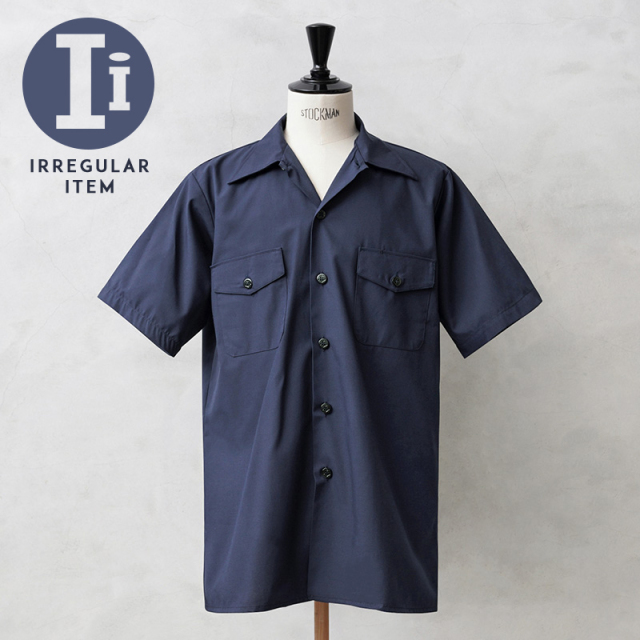 実物 新品 デッドストック 米軍 U.S.NAVY ショートスリーブ ユーティリティシャツ イレギュラー【キャンペーン対象外】【I】ミリタリー