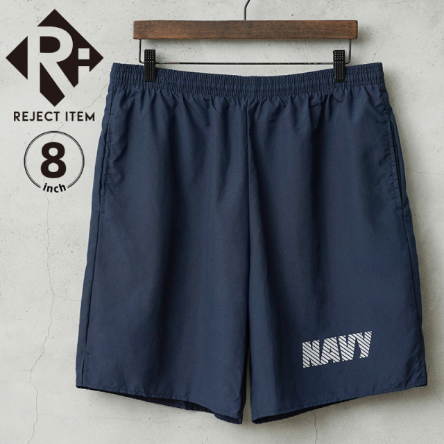 リジェクト 訳あり品 実物 新品 デッドストック 米軍 U.S.NAVY フィジカル トレーニングショーツ made by SOFFE 8インチ【キャンペーン対象外】【I】 ミリタリー