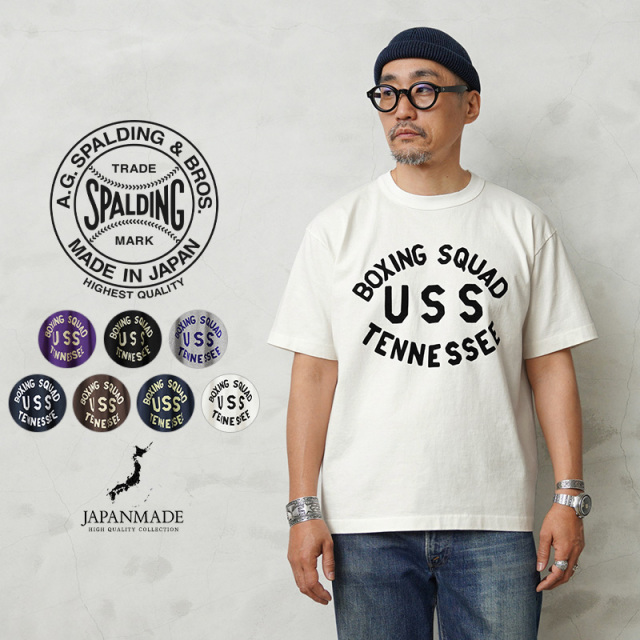 【即日出荷対応】A.G.SPALDING&BROS エージースポルディング&ブロス SPL-AGS-261004(251008) ARCHIVE S/S ロゴグラフィック Tシャツ 日本製【キャンペーン対象外】【T】