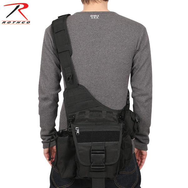 ★カートで割引対象品★ROTHCO ロスコ ADVANCED TACTICAL バッグ BLACK【2438】　【T】