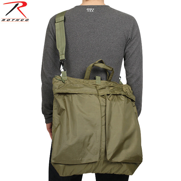 ★カートで割引対象品★ROTHCO ロスコ G.I. TYPE FLYER'S HELMETバッグ ショルダーストラップ付き OD【2449】【T】