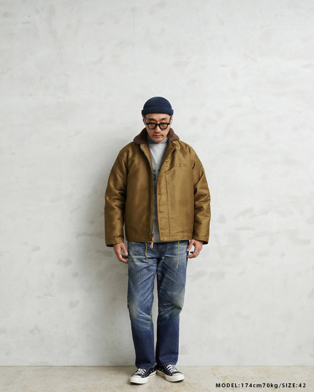 新品 アルパカ100% WAIPER N-1 DECK JACKET 米軍 U.S.NAVY N-1 デッキジャケット ピケモデル/アルパカ