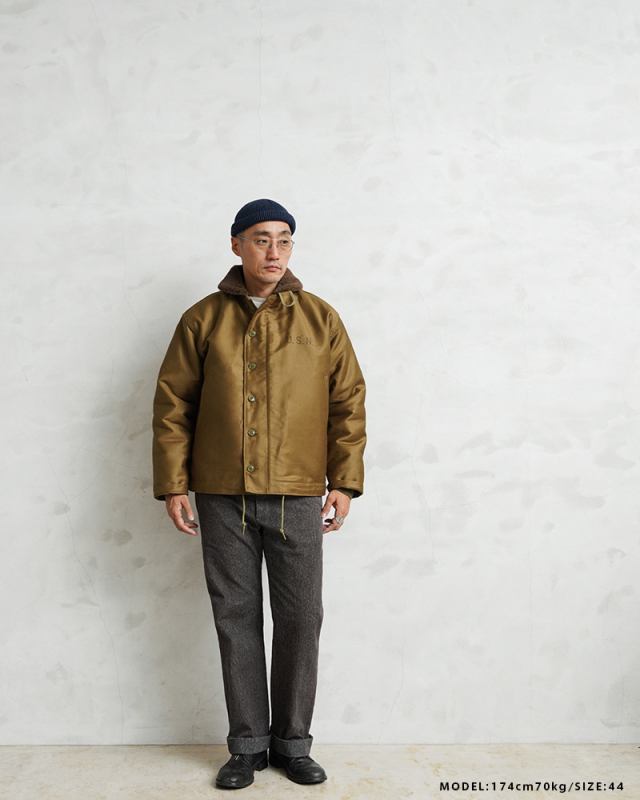 米軍 U.S.NAVY N-1 デッキジャケット ピケモデル/アルパカライニング  